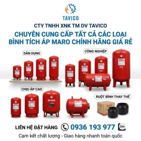 Báo giá bình tích áp Maro cập nhập mới nhất tháng 7/2026